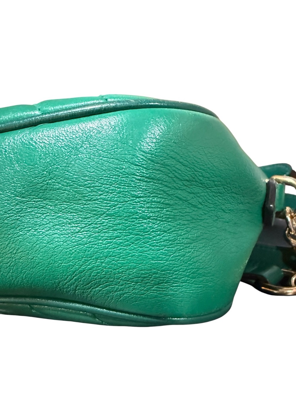 Gucci GG Marmont Small Camera Bag Green Matelassé Leather Crossbody Dustbag - Picture 10 of 15